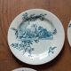 set of 10 antique earthenware plates with blue decoration from Bordeaux