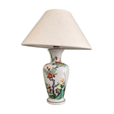 Vintage lamp - in Paris porcelain - lamp decorated with flowers and butterflies