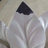 Flower table lamp - Opaline globe