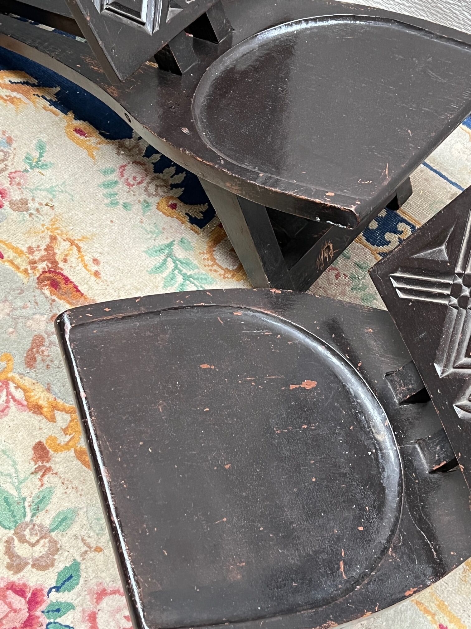 Lot - African chairs. Congo.