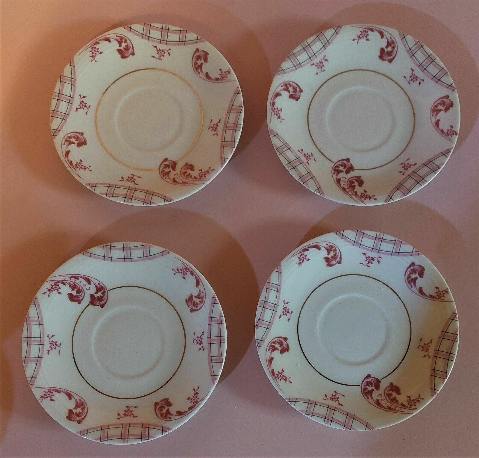 Limoges Mavaleix porcelain sub-cups and art deco granger