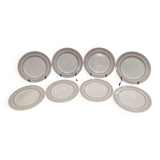 Series of 8 dessert plates Primula Italian earthenware San Marciano Ceramiche