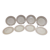 Série de 8 assiettes  à dessert Primula faïencerie italienne San Marciano Ceramiche