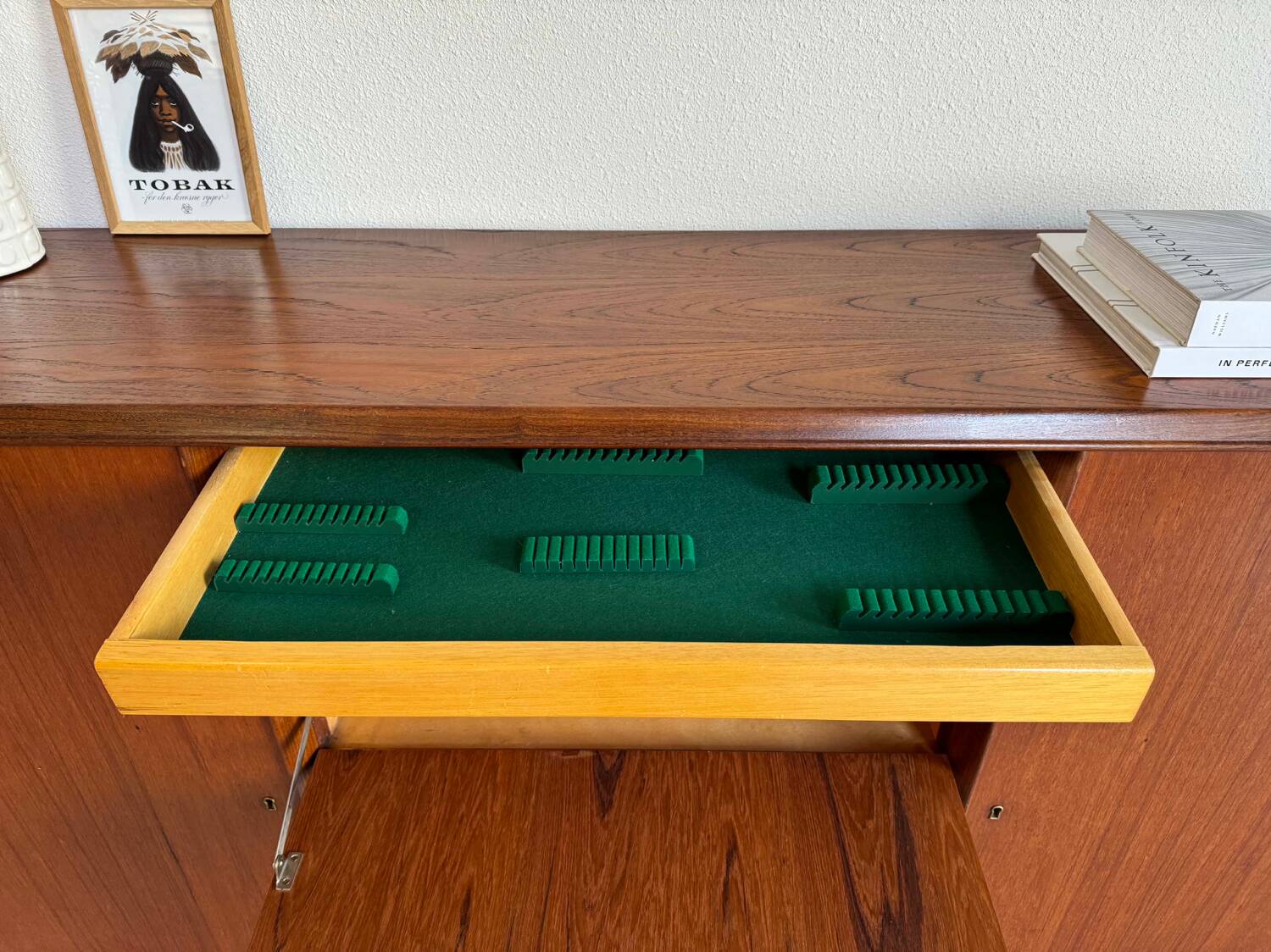 Vintage Danish Highboard teak and oak