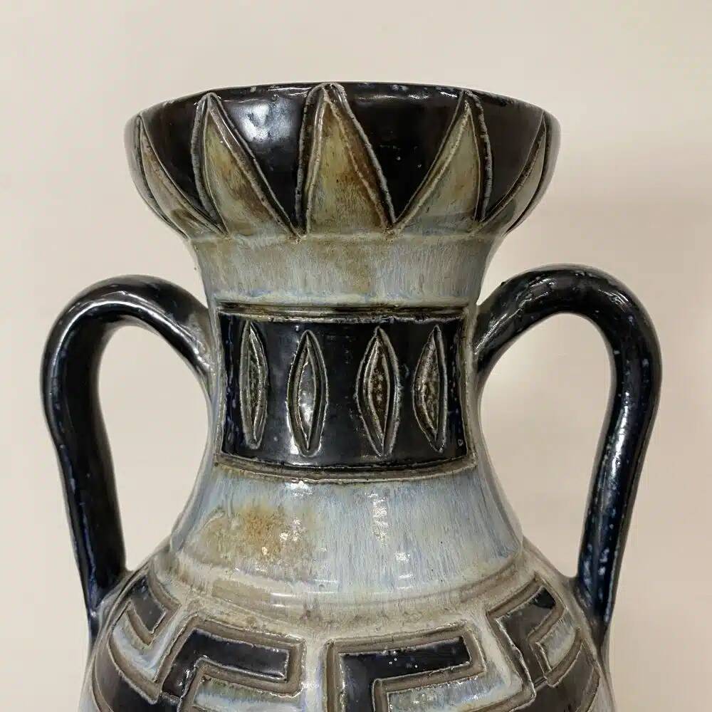 Large sandstone amphora vase by Roger Guérin