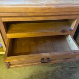 TV cabinet in raw wood to be relooked