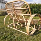Vintage rattan sofa