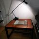 Table basse en bois vintage des années 70
