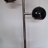 Lampe vintage noire et chrome eyeball Seylumiere modèle Hary