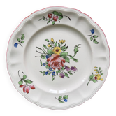 Assiette en porcelaine Luneville France