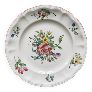 Assiette en porcelaine Luneville France