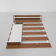 Vintage wall coat rack with 8 hooks and mirror