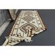 1970s Vintage Turkish Hand-Knotted Wool Cotton Beige Runner Rug 92x355