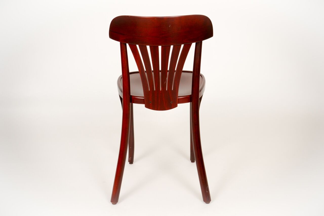 Bistro palm mahogany chair