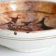 Ancient bowl inspired by parietal or rock art, hand-painted.