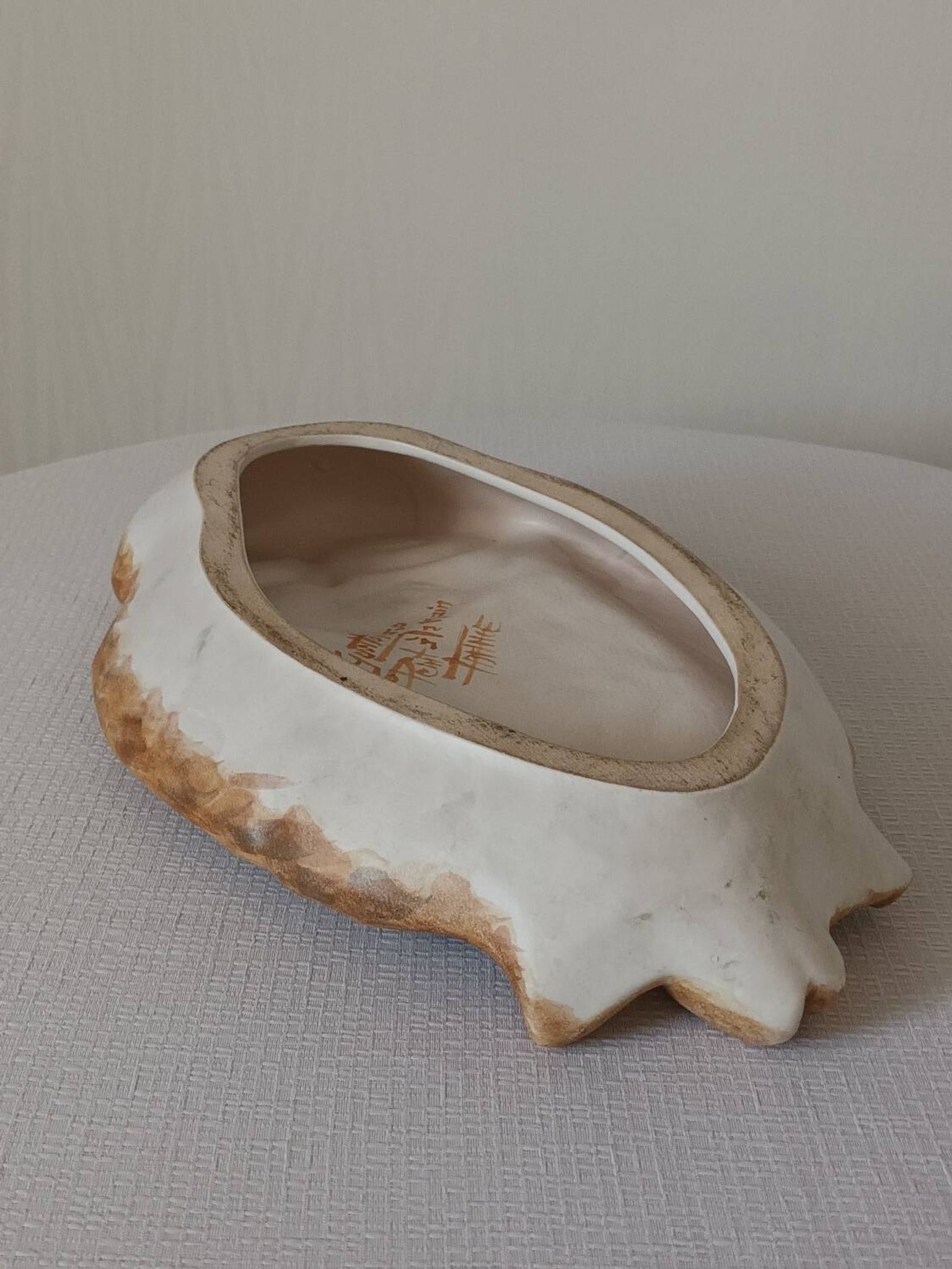 Vide poche chouette en céramique Vallauris vintage