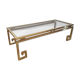 Table basse en laiton