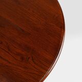 20th Century English small round tilt top table in solid oak, UK