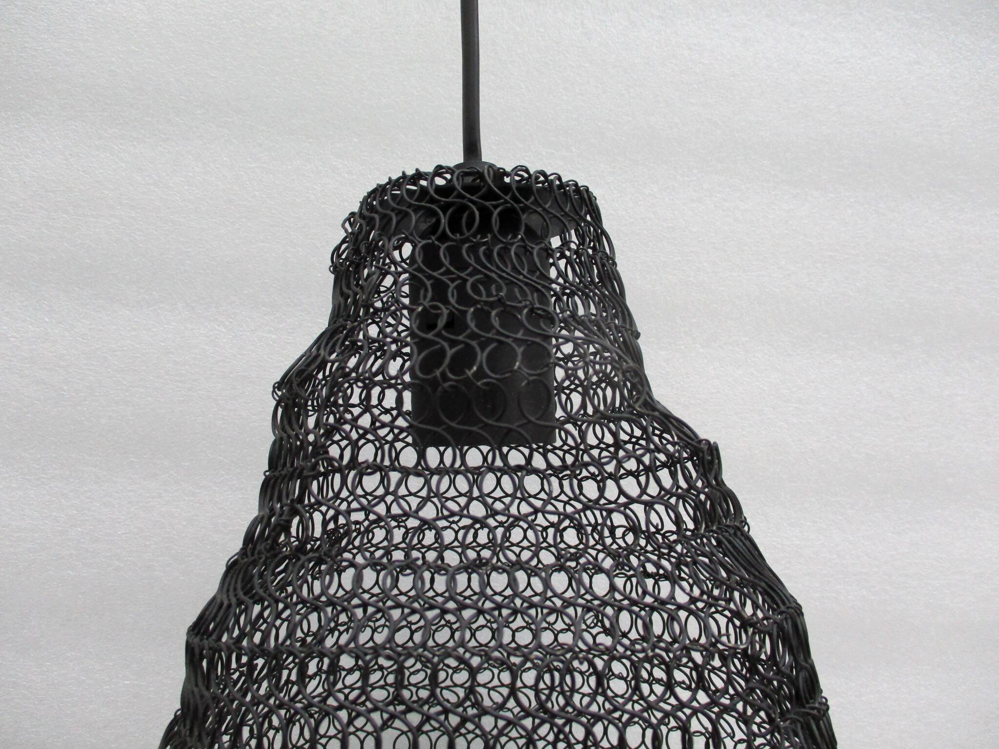 Suspension luminaire en fer  noir
