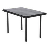 Minimalist Steel and Slate Side or Coffee Table 1960s