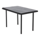 Table d'appoint ou table basse minimaliste en acier et ardoise des années 1960