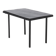 Table d'appoint ou table basse minimaliste en acier et ardoise des années 1960