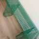 Green metal bench Kalager design