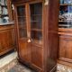 Mahogany and bronze showcase bookcase in Return from Egypt style