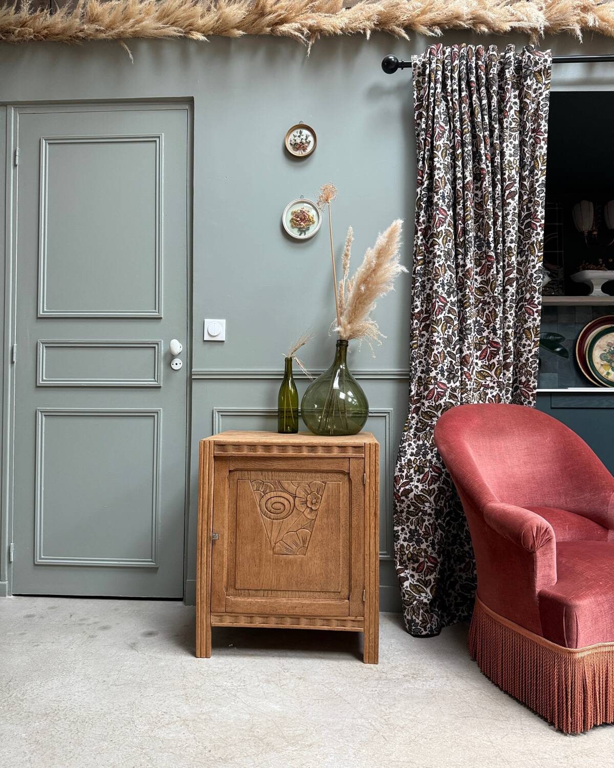 Art Deco oak jam jar (renovated)