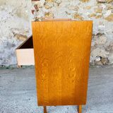 Vintage Scandinavian style oak chest of drawers circa 70's