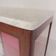 Mahogany display cabinet with marble top, 1920s