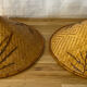 2 rattan lampshades