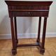 Old Empire period console in mahogany and veneer wood with bowl top