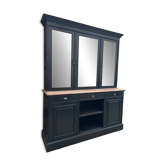 Large mahogany display cabinet from the late 19th century.