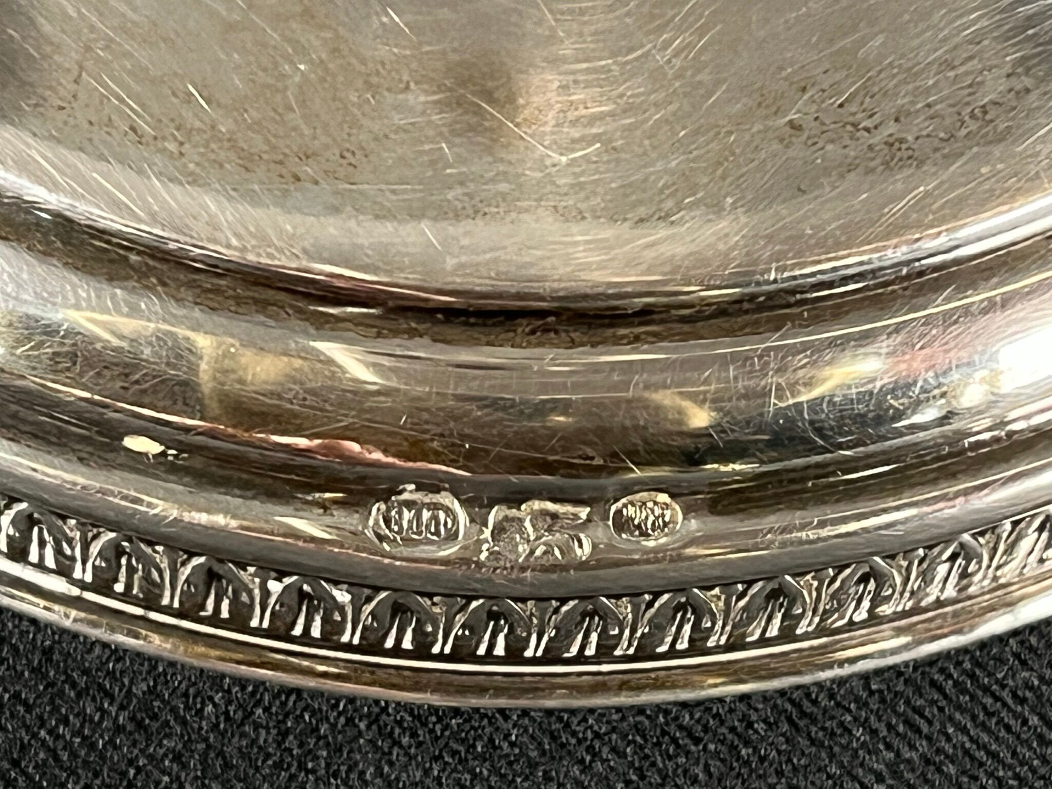 silver torch, hallmarked early 20th century