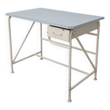 High industrial metal and formica work table