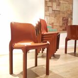 Set of 6 selene Vico magistretti chairs