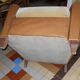 Brown leather club armchair