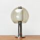 Floor lamp or globe table lamp in chrome and glass, mid-century space, 1960s.
