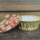 Strawberry basket in Sarreguemines slipware from the 1930s.