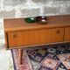 Vintage low Scandinavian sideboard in teak, 1970.