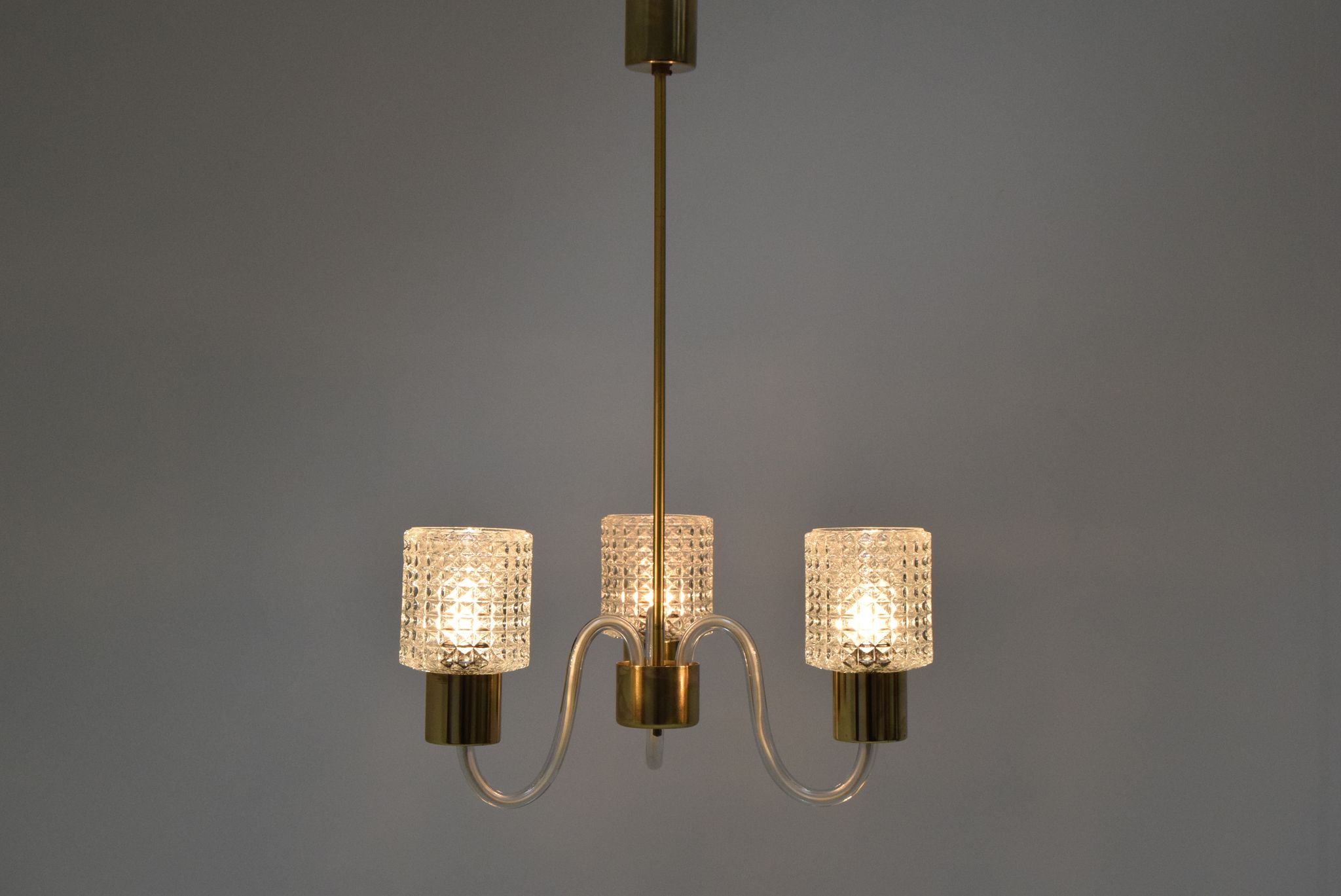 Lustre du milieu du siècle Kamenicky senov années 1960