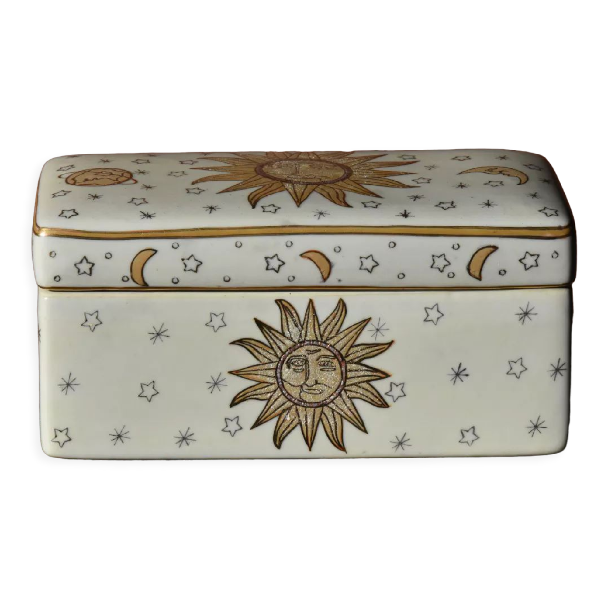 Astral decoration ceramic box