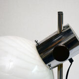 70's table lamp in glass and metal produced by Zonca