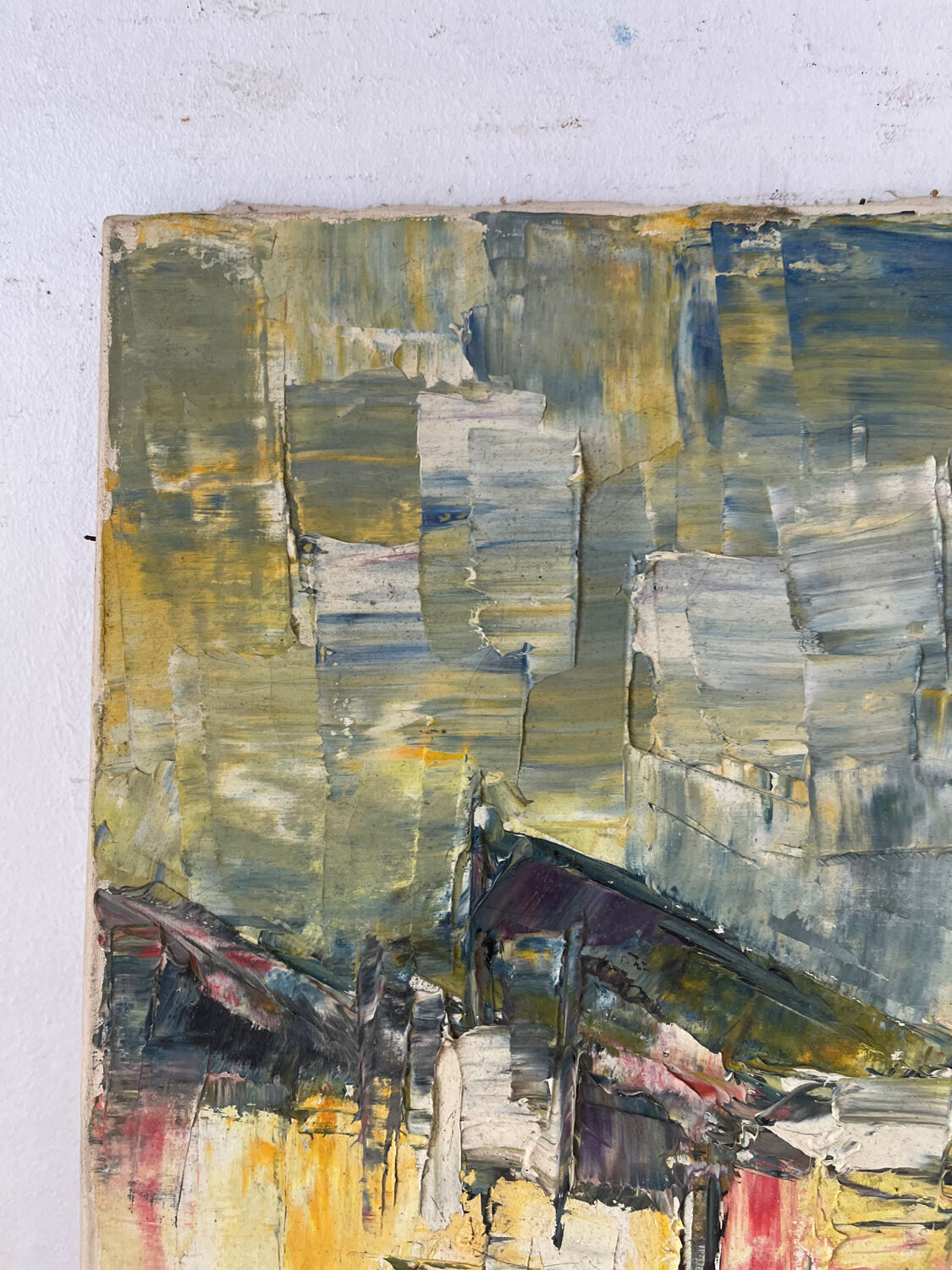 Main Street, knife technique, signed M Attal 1974