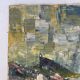 Rue Principale, technique au couteau, signée M Attal 1974