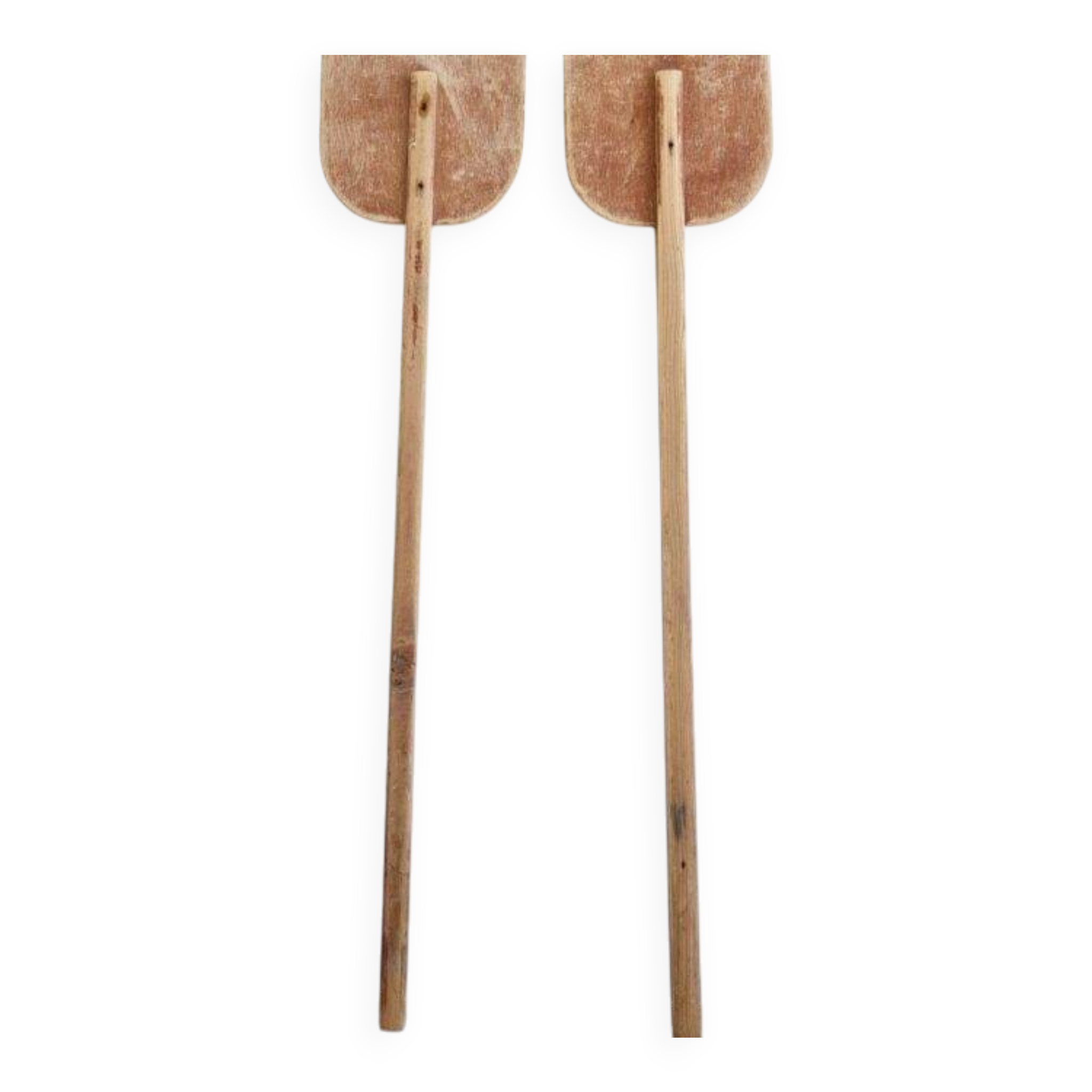 Pair of wooden paddles