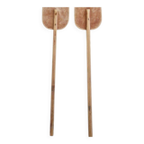 Paire de pagaies en bois