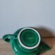 Vintage candle holder in green slip