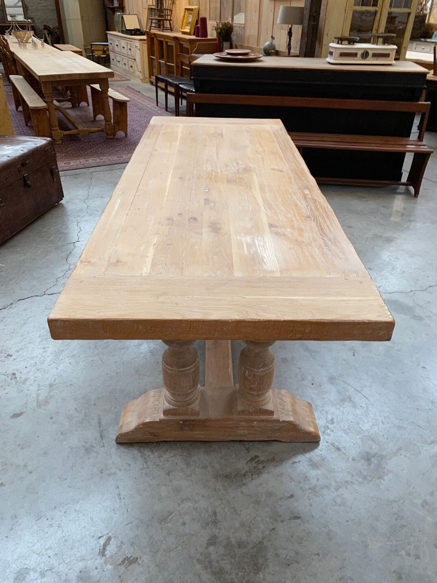 Oak farmhouse table
